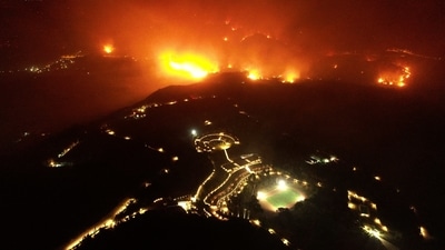 Temperatures of more than 40 Celsius (104 Fahrenheit) and strong winds have fanned more than 150 wildfires in different areas of the country in recent days, adding to the conflagrations in Turkey and other areas of the Mediterranean. (AP)