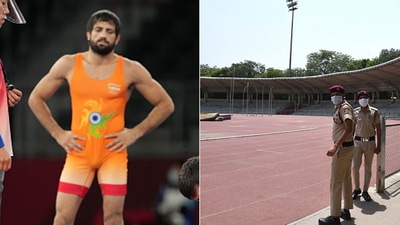 Ravi Dahiya, India's silver medallist, is another product of the Chhatrasal Stadium, which has recently been in the news for wrong reasons. (Getty Images) Ravi Dahiya, India's silver medallist, is another product of the Chhatrasal Stadium, which has recently been in the news for wrong reasons. (Getty Images)
