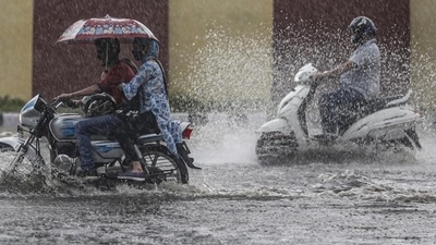 An orange alert warning of rains ranging from 64.5 to 204.4 mm in 24 hours at isolated places was issued for the districts of Rajgarh, Shajapur, Agar-Malwa, Mandsaur, Guna and Ashok Nagar. (File photo) An orange alert warning of rains ranging from 64.5 to 204.4 mm in 24 hours at isolated places was issued for the districts of Rajgarh, Shajapur, Agar-Malwa, Mandsaur, Guna and Ashok Nagar. (File photo)