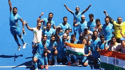 The Indian hockey team won its first medal at the Olympics since 1980. (Getty Images) The Indian hockey team won its first medal at the Olympics since 1980. (Getty Images)