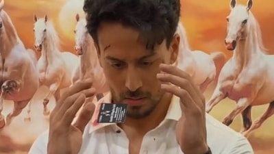 Tiger Shroff has shared a new video flaunting his magic tricks.