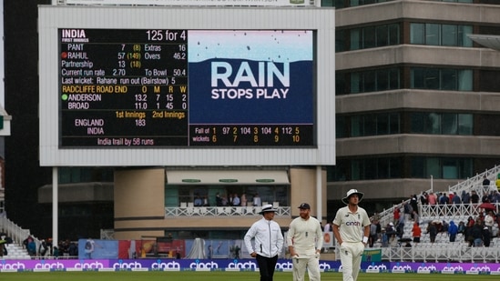 India Vs England Highlights 1st Test Day 2 Rain Forces Early Stumps India 125 4 Trail England By 58 Runs Hindustan Times