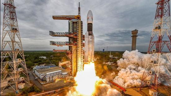EOS 3 will be the second operational flight of GSLV Mk III after the Chandrayaan-2 mission when the launch vehicle “over-performed” placing the spacecraft in a higher orbit and saving fuel for upcoming manoeuvres. (PTI)