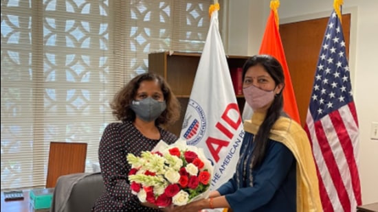 USAID India’s new mission director Veena Reddy. (Twitter/@usaid_india)