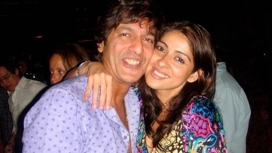 Chunky Panday with his wife Bhavana.