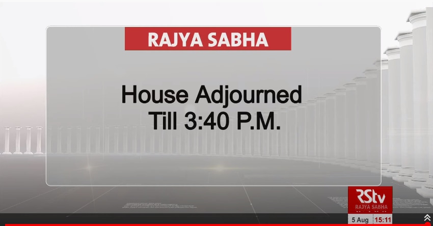 RS adjourned till 3:40 PM