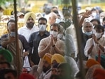 Congress leader Rahul Gandhi said that the Opposition parties came to Jantar Mantar “to support farmers from all parts of India”.(HT Photo) Congress leader Rahul Gandhi said that the Opposition parties came to Jantar Mantar “to support farmers from all parts of India”.(HT Photo)