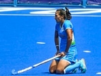 Tokyo 2020: Finishing 4th in Olympics is no small feat but losing medal hurts: India women's hockey team captain Rani Rampal.(PTI) Tokyo 2020: Finishing 4th in Olympics is no small feat but losing medal hurts: India women's hockey team captain Rani Rampal.(PTI)