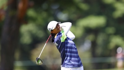 Tokyo 2020 Olympics - Golf - Women's Individual - Final - Round 3 - Kasumigaseki Country Club - Kawagoe, Saitama, Japan - August 6, 2021. Aditi Ashok of India in action. (REUTERS)