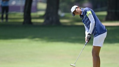Tokyo 2020 Olympics - Golf - Women's Individual - Final - Round 3 - Kasumigaseki Country Club - Kawagoe, Saitama, Japan - August 6, 2021. Aditi Ashok of India in action. REUTERS/Toby Melville (REUTERS)