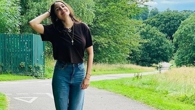 Anushka Sharma is truly setting travel goals with her casual, nonchalant photoshoots in very picturesque and serene settings of the English countryside. (Instagram) Anushka Sharma is truly setting travel goals with her casual, nonchalant photoshoots in very picturesque and serene settings of the English countryside. (Instagram)