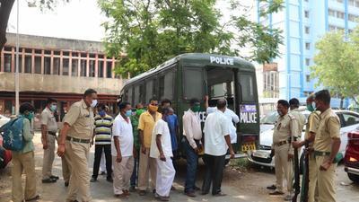 Prisoners board a vehicle after being vaccinated for Covid-19. (Representational image/PTI) Prisoners board a vehicle after being vaccinated for Covid-19. (Representational image/PTI)