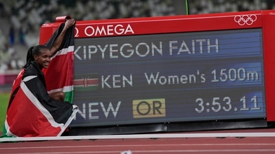 Tokyo 2020: Kenya's Faith Kipyegon retains Olympic women's 1500m title (AP) Tokyo 2020: Kenya's Faith Kipyegon retains Olympic women's 1500m title (AP)