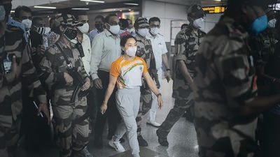 Weightlifter Mirabai Chanu arrives at the airport in New Delhi, on July 26. (File photo) Weightlifter Mirabai Chanu arrives at the airport in New Delhi, on July 26. (File photo)
