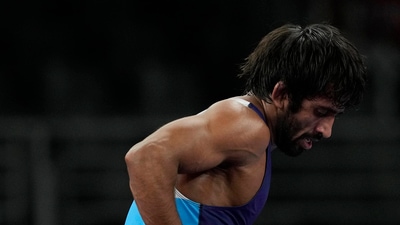 India's Bajrang Punia. (AP) India's Bajrang Punia. (AP)