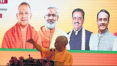 Uttar Pradesh chief minister Yogi Adityanath at a workshop of the BJP’s IT and social media cell at Indira Gandhi Pratishthan in Lucknow where he spoke about the misuse of social media by opponents. (HT Photo) Uttar Pradesh chief minister Yogi Adityanath at a workshop of the BJP’s IT and social media cell at Indira Gandhi Pratishthan in Lucknow where he spoke about the misuse of social media by opponents. (HT Photo)