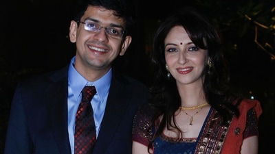 Saumya Tandon shared a picture with her husband on Instagram. Saumya Tandon shared a picture with her husband on Instagram.