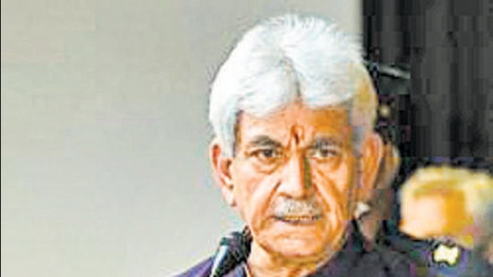 Jammu and Kashmir Lt Governor Manoj Sinha. (File photo)