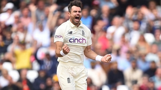 James Anderson picked up 4/54 and in the process, overtook Anil Kumble to become the third-highest wicket-taker in Test cricket behind greats Muttiah Muralitharan and Shane Warne. (Getty Images)