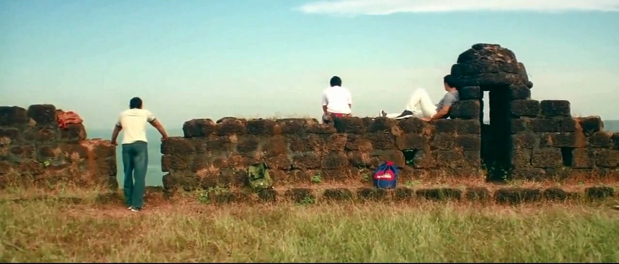Google Chapora Fort and reams of photos pop up of young men trying to recreate the magic of a lazy afternoon when the three men lounged on the ramparts there. Google Chapora Fort and reams of photos pop up of young men trying to recreate the magic of a lazy afternoon when the three men lounged on the ramparts there.