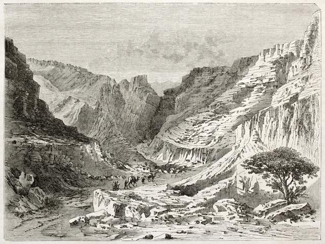 Wanderers and merchants: Old illustration by Lancelot after Barth, published in Le Tour du Monde, Paris, 1860. (Shutterstock) Wanderers and merchants: Old illustration by Lancelot after Barth, published in Le Tour du Monde, Paris, 1860. (Shutterstock)