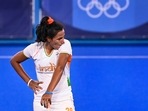 India's Rani Rampal reacts after losing 1-2 against Argentina during women's field hockey semifinal match.(PTI) India's Rani Rampal reacts after losing 1-2 against Argentina during women's field hockey semifinal match.(PTI)
