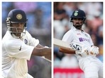 Rahul Dravid and KL Rahul collage.(File/AP) Rahul Dravid and KL Rahul collage.(File/AP)