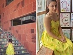 Soha Ali Khan's daughter Inaaya Naumi Kemmu in her school. Soha Ali Khan's daughter Inaaya Naumi Kemmu in her school.