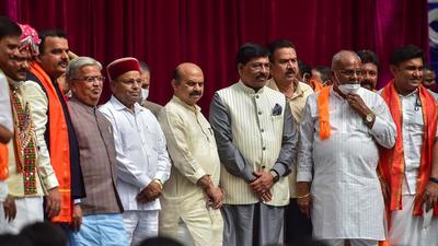 Eighteen ministers in the Basavaraj Bommai cabinet have retained their portfolios. Ministers who had defected from the Congress and JDS two years ago to facilitate the BJP have also retained their previous portfolios. (PTI PHOTO.) Eighteen ministers in the Basavaraj Bommai cabinet have retained their portfolios. Ministers who had defected from the Congress and JDS two years ago to facilitate the BJP have also retained their previous portfolios. (PTI PHOTO.)