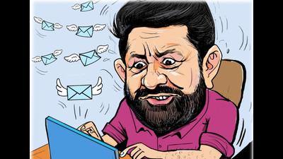 Many in the Chandigarh Congress had nicknamed former city unit chief Pardeep Chhabra “Mail Mantri”. (Illustration: Biswajit Debnath) Many in the Chandigarh Congress had nicknamed former city unit chief Pardeep Chhabra “Mail Mantri”. (Illustration: Biswajit Debnath)
