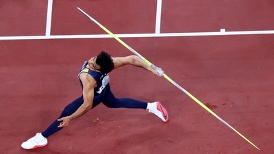 Tokyo 2020 Olympics - Athletics - Men's Javelin Throw - Final - Olympic Stadium, Tokyo, Japan - August 7, 2021. Neeraj Chopra of India in action REUTERS/Athit Perawongmetha (REUTERS)