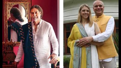 German ambassador to India Walter J Lindner, and Polish ambassador Adam Burakowski with his wife Agnieszka, share how they fell in love with India and its handloom. (Photo: Shivam Saxena/Raajessh Kashyap/HT)