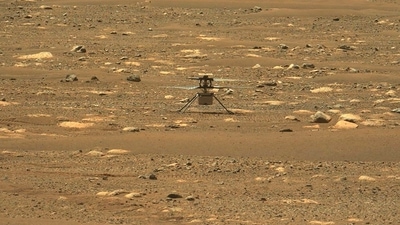 The mission took off from Florida a little over a year ago and Perseverance, which is the size of a large family car, landed on February 18 in the Jezero Crater. (NASA/JPL-Caltech) The mission took off from Florida a little over a year ago and Perseverance, which is the size of a large family car, landed on February 18 in the Jezero Crater. (NASA/JPL-Caltech)