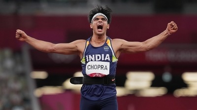 India's Neeraj Chopra clinches gold at Tokyo Olympics 2020 (PTI)