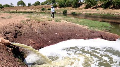 Untreated effluents are flowing into the Ghaggar from 29 discharge points in Ambala district. (HT File Photo/For Representation Only)