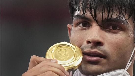 It is just the second individual gold medal at the Olympics for India, after Abhinav Bindra, also hailing from Punjab, won gold at the 2008 Beijing Olympics. (PTI )