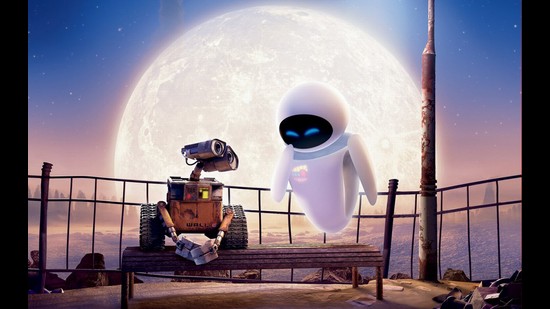 Wall-e, with his android lady love Eva (Pixar) Wall-e, with his android lady love Eva (Pixar)