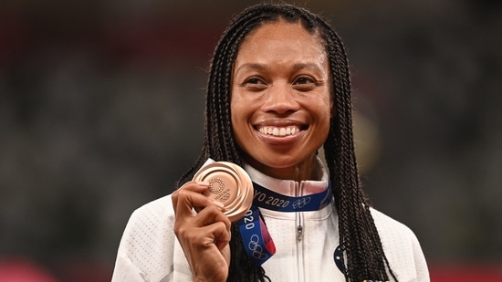 Tokyo 2020: Allyson Felix's 11th Olympic medal comes in US 4x400 relay(AFP) Tokyo 2020: Allyson Felix's 11th Olympic medal comes in US 4x400 relay(AFP)