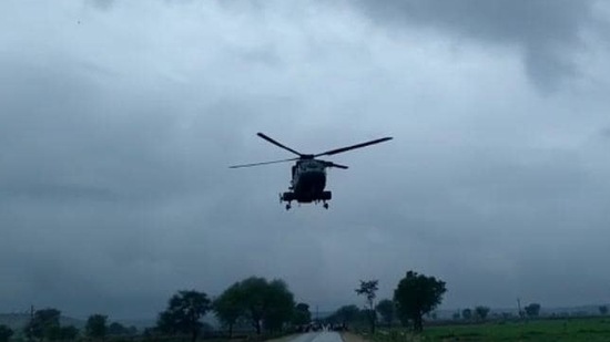 IAF helicopters have been deployed for rescue operations
