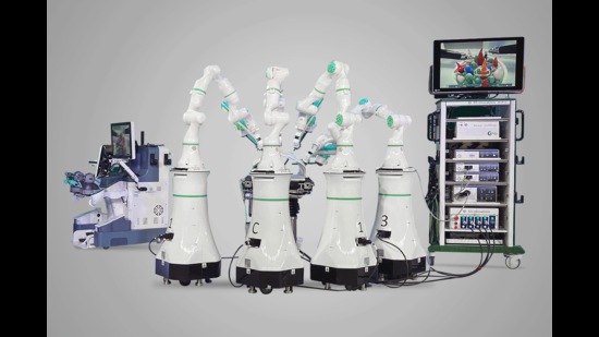 The indigenously developed Mantra robotic system can assist human doctors in complex surgeries, for a fraction of the price of similar imported tech. (SSI Mantra) The indigenously developed Mantra robotic system can assist human doctors in complex surgeries, for a fraction of the price of similar imported tech. (SSI Mantra)
