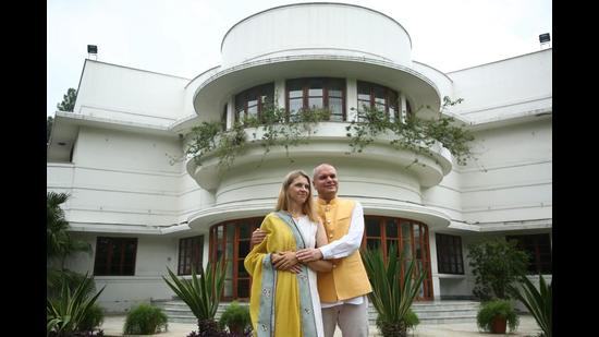Ambassador of Poland to India, Adam Burakowski and his wife Agnieszka say they have now realised that nothing is too much at Indian weddings! (Photo: Raajessh Kashyap/HT) Ambassador of Poland to India, Adam Burakowski and his wife Agnieszka say they have now realised that nothing is too much at Indian weddings! (Photo: Raajessh Kashyap/HT)