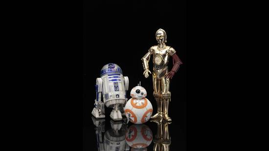 The chrome droid C3PO and the astromech droid R2D2 were in every core Star Wars film. Even BB8, bouncing about in later films, is fun (Disney) The chrome droid C3PO and the astromech droid R2D2 were in every core Star Wars film. Even BB8, bouncing about in later films, is fun (Disney)