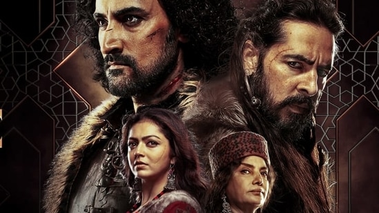 Kunal Kapoor, Dino Morea, Shabana Azmi and Drashti Dhami in an official poster for Hotstar's The Empire.