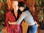 Sherlyn Chopra poses with Playboy founder Hugh Hefner. Sherlyn Chopra poses with Playboy founder Hugh Hefner.