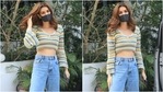 Kriti Sanon is a trendy babe in colourful crochet crop top made by mom Geeta Sanon(Varinder Chawla) Kriti Sanon is a trendy babe in colourful crochet crop top made by mom Geeta Sanon(Varinder Chawla)