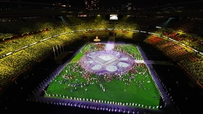 Tokyo 2020 Olympics - The Tokyo 2020 Olympics Closing Ceremony - Olympic Stadium, Tokyo, Japan - August 8, 2021. Performers during the closing ceremony. REUTERS/Fabrizio Bensch (REUTERS)