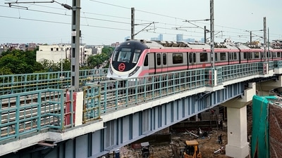 The DMRC on Friday inaugurated the 290-metre missing link between Trilokpuri-Sanjay Lake and Mayur Vihar pocket-1 on the Pink Line (ANI) The DMRC on Friday inaugurated the 290-metre missing link between Trilokpuri-Sanjay Lake and Mayur Vihar pocket-1 on the Pink Line (ANI)