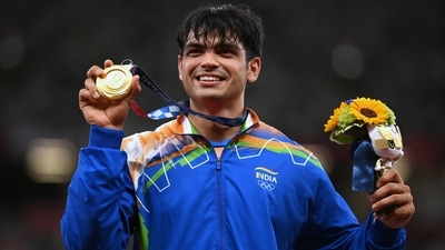Indian Javelin thrower Neeraj Chopra wins the first gold medal at the Tokyo2020 Olympics, in Tokyo on Saturday. (ANI Photo) Indian Javelin thrower Neeraj Chopra wins the first gold medal at the Tokyo2020 Olympics, in Tokyo on Saturday. (ANI Photo)