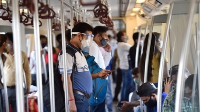 A view inside the Delhi Metro (Photo: Ajay Aggarwal/HT (For representational purposes only) A view inside the Delhi Metro (Photo: Ajay Aggarwal/HT (For representational purposes only)