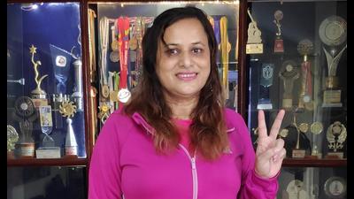 Neelu Mishra at her home in Varanasi with medals and trophies in the backdrop. (Sourced) Neelu Mishra at her home in Varanasi with medals and trophies in the backdrop. (Sourced)